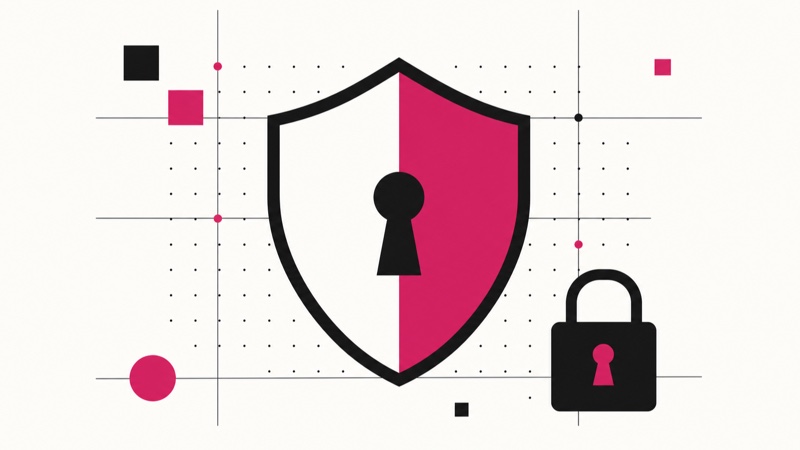 Symbolische Darstellung von Datenschutz und DSGVO-konformer Datenverarbeitung